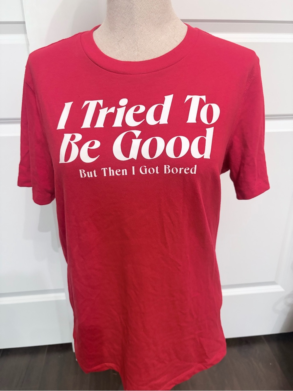 Old Navy Soft-Washed Pink-Red Tee